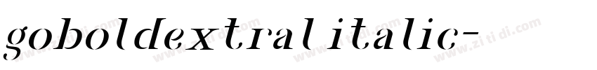 goboldextral italic字体转换 goboldextral italic字体转换